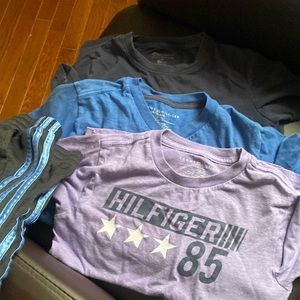 3 T shirts and one pants says 14/16